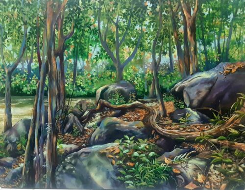 Acrylic painting on canvas